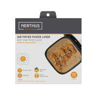 100 Feuilles Papier Carré Pour Airfryer, Nerthus